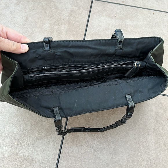 PRADA ITALY LADIES BLACK NYLON BAG-VINTAGE - Picture 13 of 16